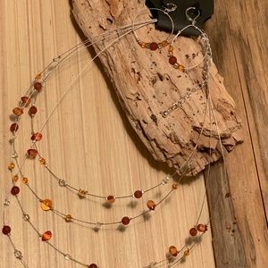 Charles Klien Fall Colors Necklace & Earrings Set